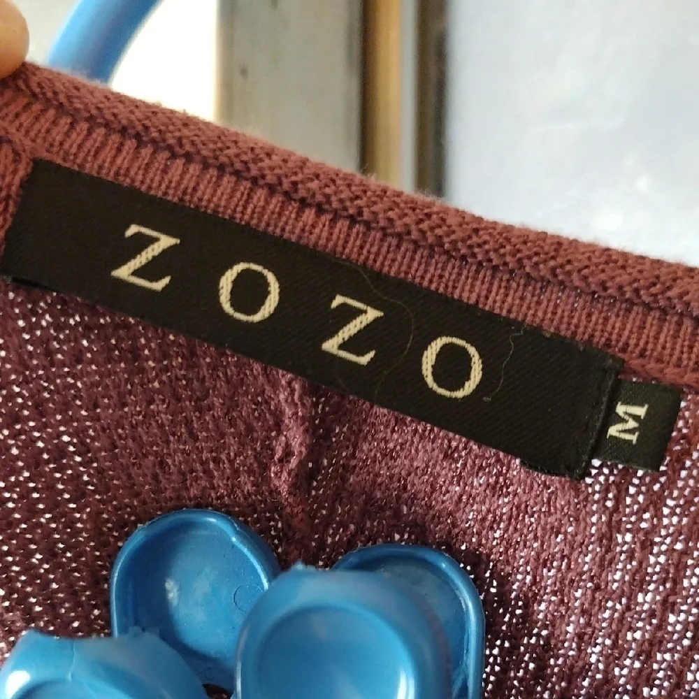 Zozo Burgundy Knit Top - Picture 3 of 8
